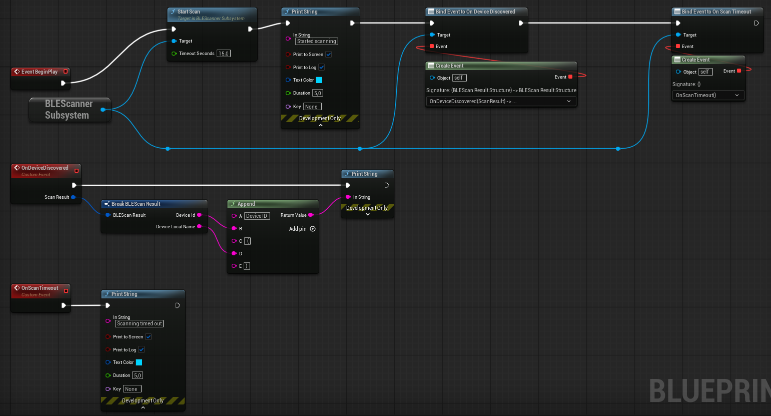 BLE for Unreal